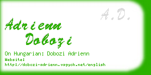 adrienn dobozi business card